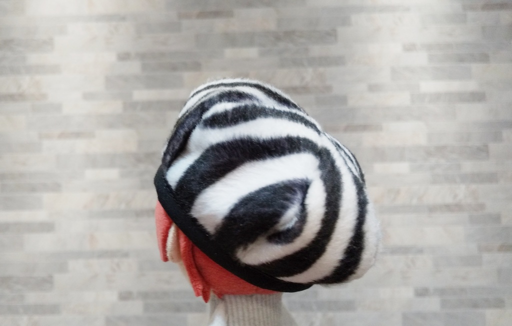 10cm/12cm ぬい用 ボア生地 ベレー帽