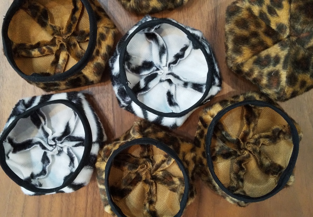 10cm/12cm ぬい用 ボア生地 ベレー帽