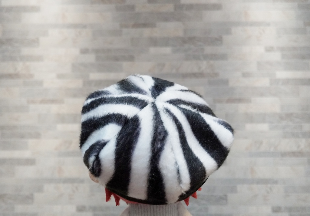 10cm/12cm ぬい用 ボア生地 ベレー帽