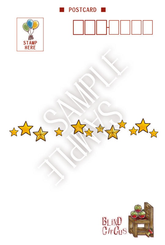 【kiki-mimi cafe】ポストカード(サーカスとアップルジンジャー)
