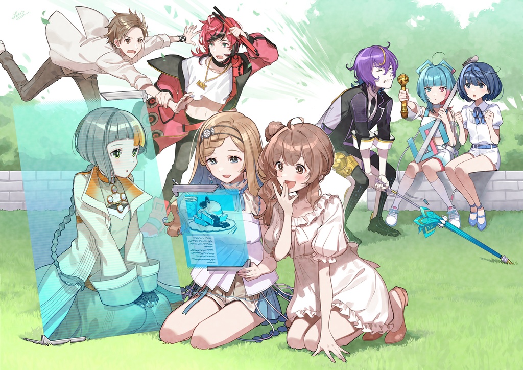 【完全受注生産】VoiSona1周年/CeVIO10周年記念キャンバスアート ※10/5予約〆切※