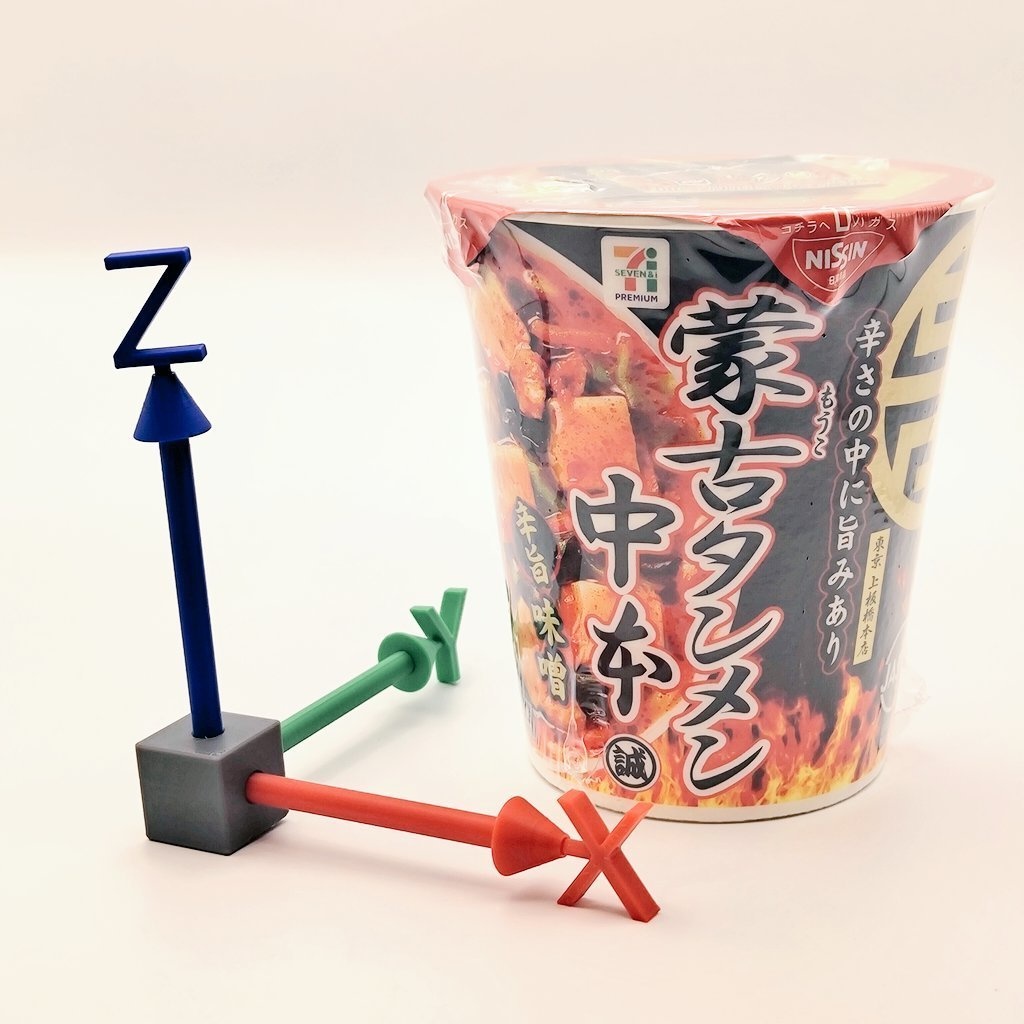 xyz軸フィギュア（z軸up方向）