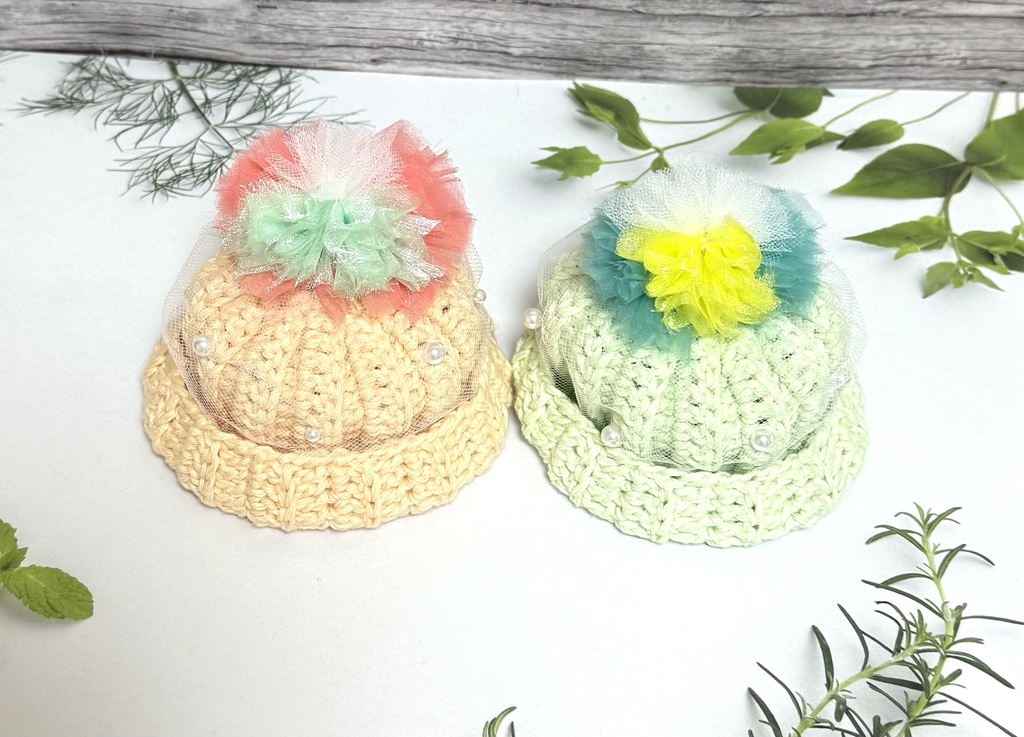 はるいろチュールぼうし