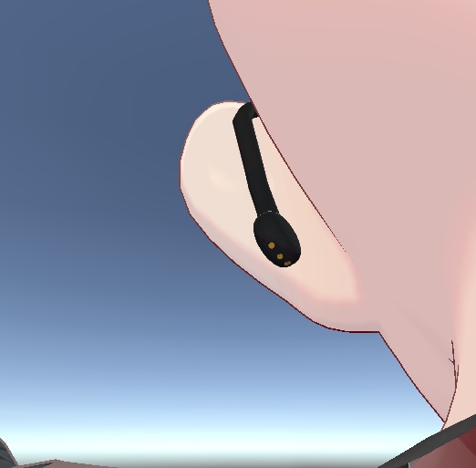 【無料】【VRChat】カナル型ワイヤレスイヤホン