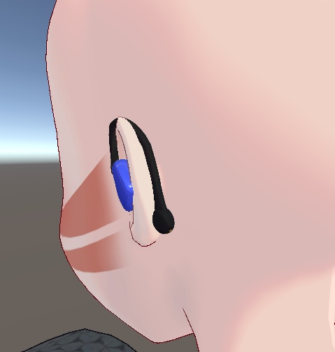 【無料】【VRChat】カナル型ワイヤレスイヤホン