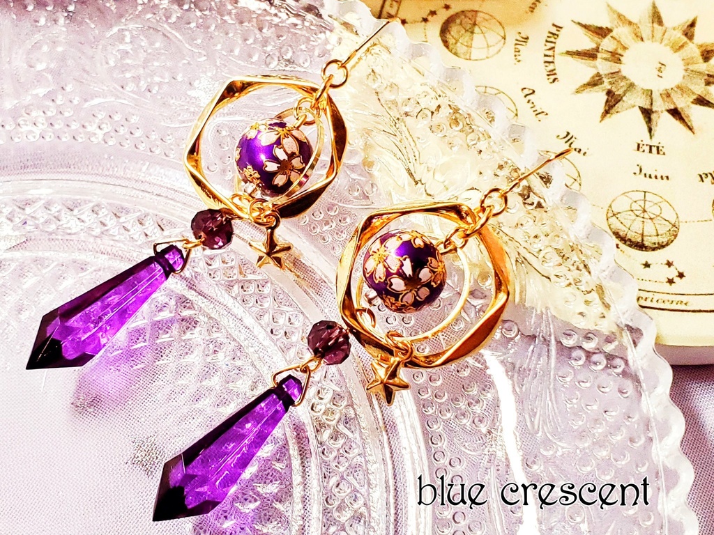 花の円環の耳飾り