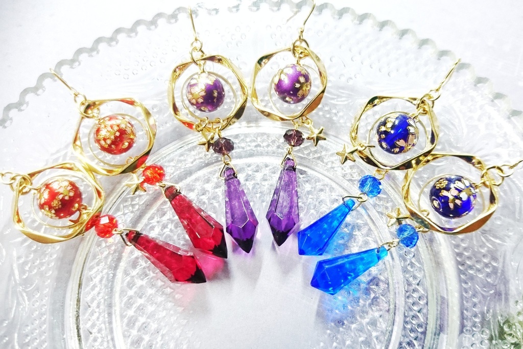 花の円環の耳飾り