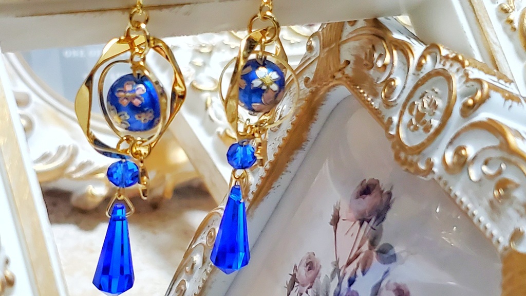 花の円環の耳飾り