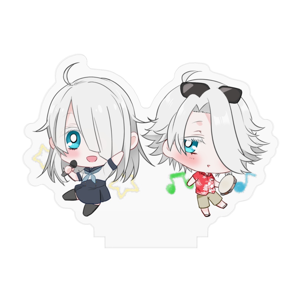 ひよ夫&ひよ美アクリルフィギュア/Hiyoo& Hiyomi's acrylic figure