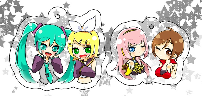 ルカ＆MEIKO／ミク＆リン　アクリルキーホルダー