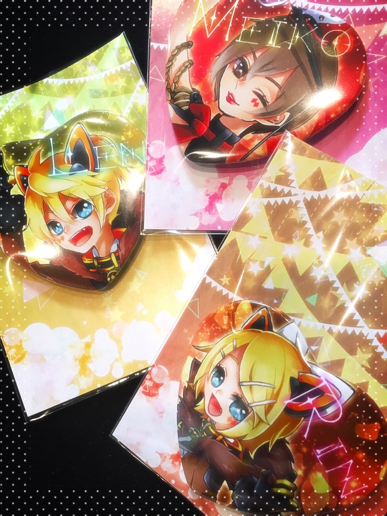 マジミラ2019♡ハート型缶バッチ