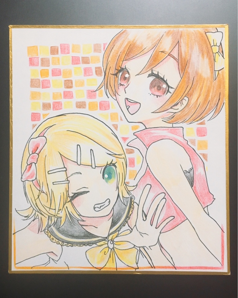 ミニ色紙　リン◇MEIKO