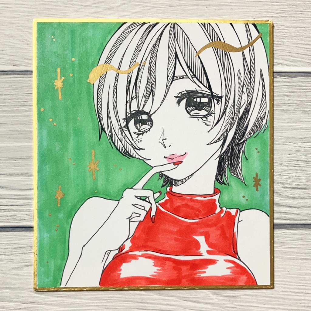 【色紙】MEIKO - green