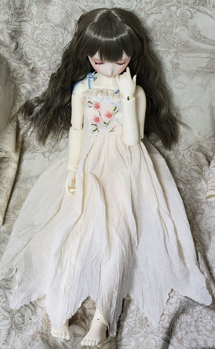 ビスクドールヘッド SnowMoon/雪月 眠り目 No.5 SDボディ互換性あり