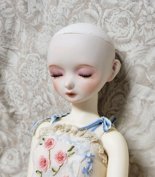ビスクドールヘッド SnowMoon/雪月 眠り目 No.5 SDボディ互換性あり