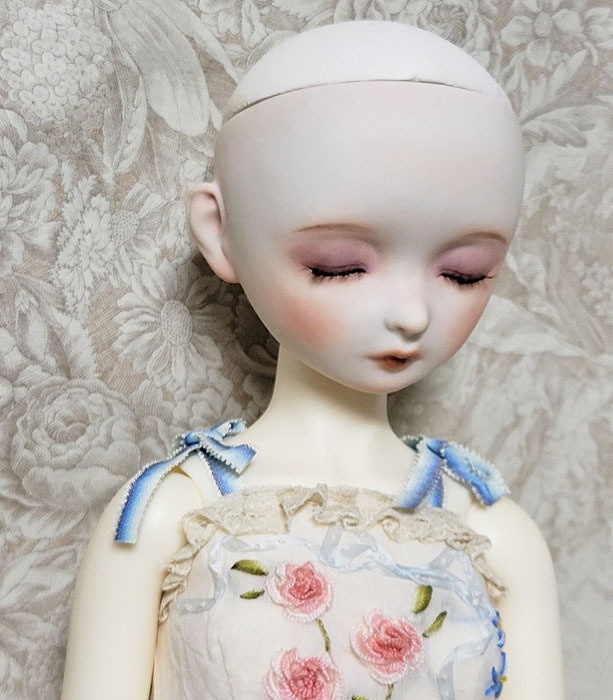 ビスクドールヘッド SnowMoon/雪月 眠り目 No.5 SDボディ互換性あり