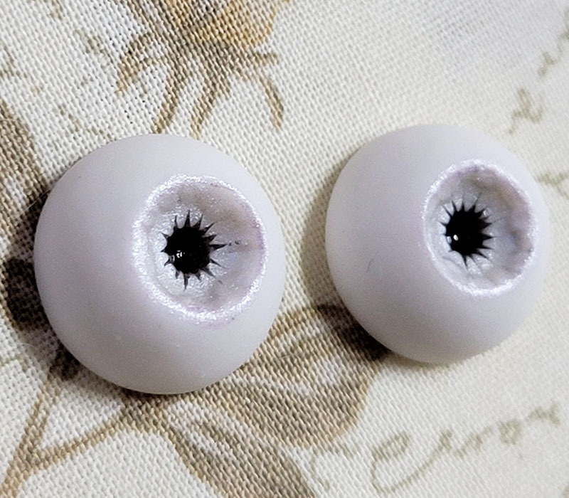 EggMoonビスクアイ シルバー×ペールパープル 約14.5mm