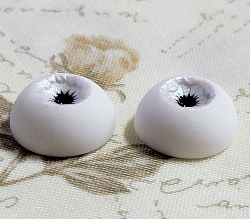 EggMoonビスクアイ シルバー×ペールパープル 約14.5mm