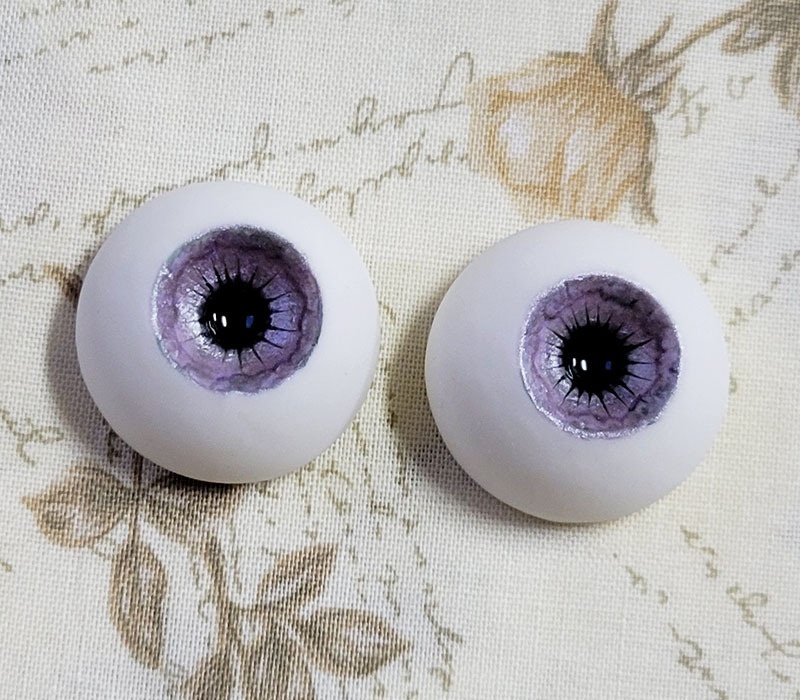 EggMoonビスクアイ パープル×グリーン 約23mm