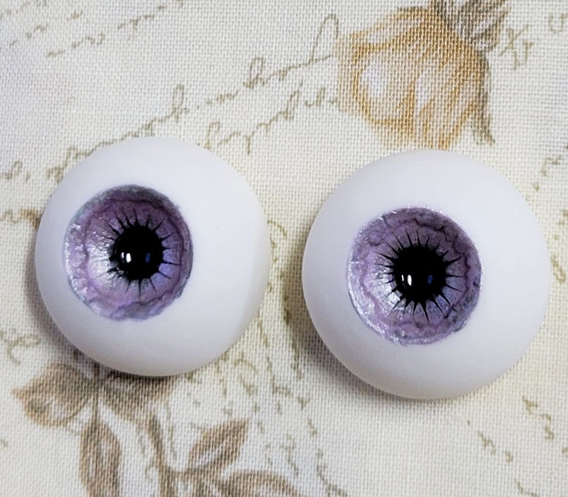 EggMoonビスクアイ パープル×グリーン 約23mm