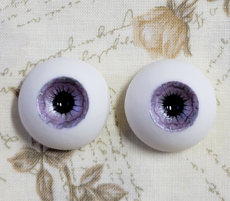 EggMoonビスクアイ パープル×グリーン 約23mm