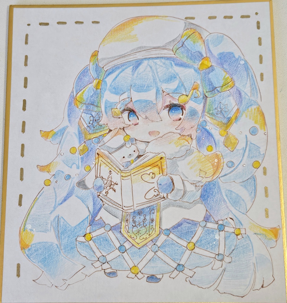 雪ミク2021ミニ色紙