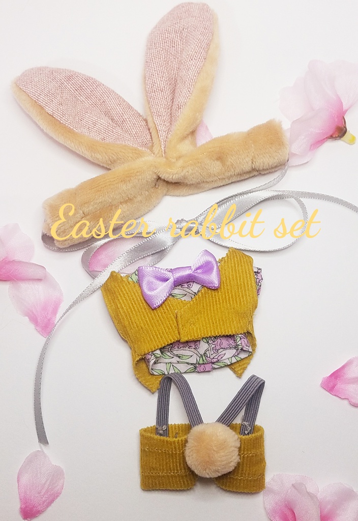 イースターラビットコーデセット ぬい服