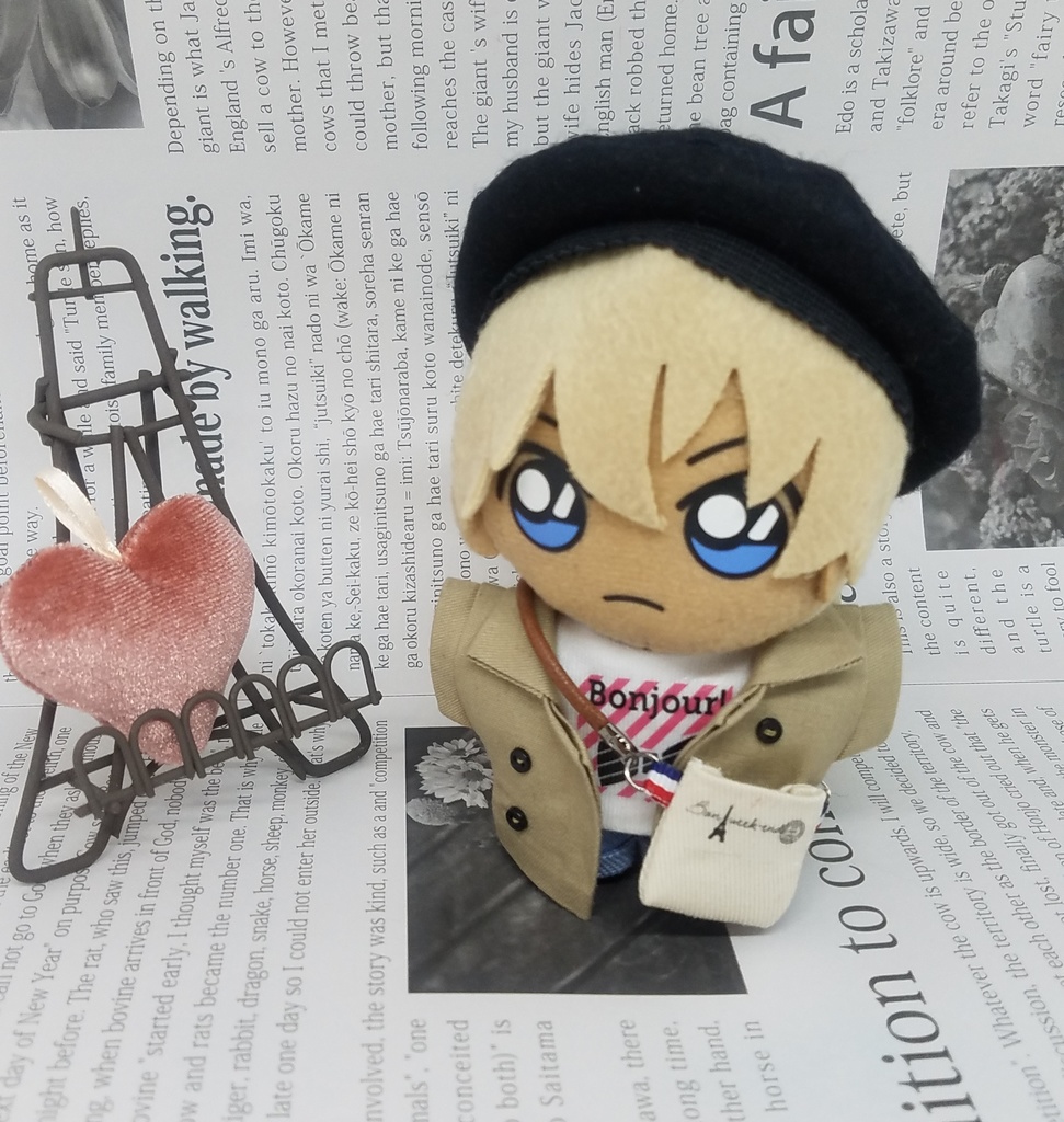 フレンチカジュアルコーデ ぬい服 10~12cmサイズ