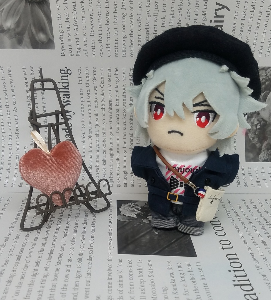 フレンチカジュアルコーデ ぬい服 10~12cmサイズ