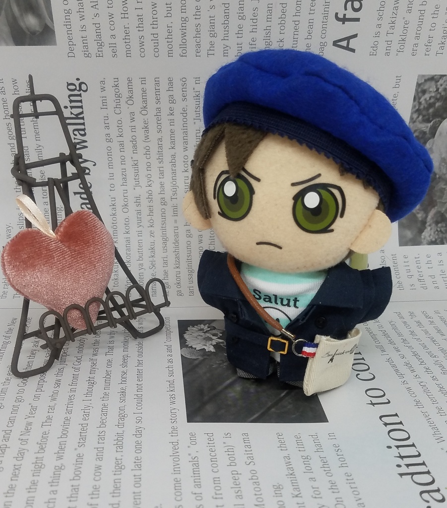 フレンチカジュアルコーデ ぬい服 10~12cmサイズ