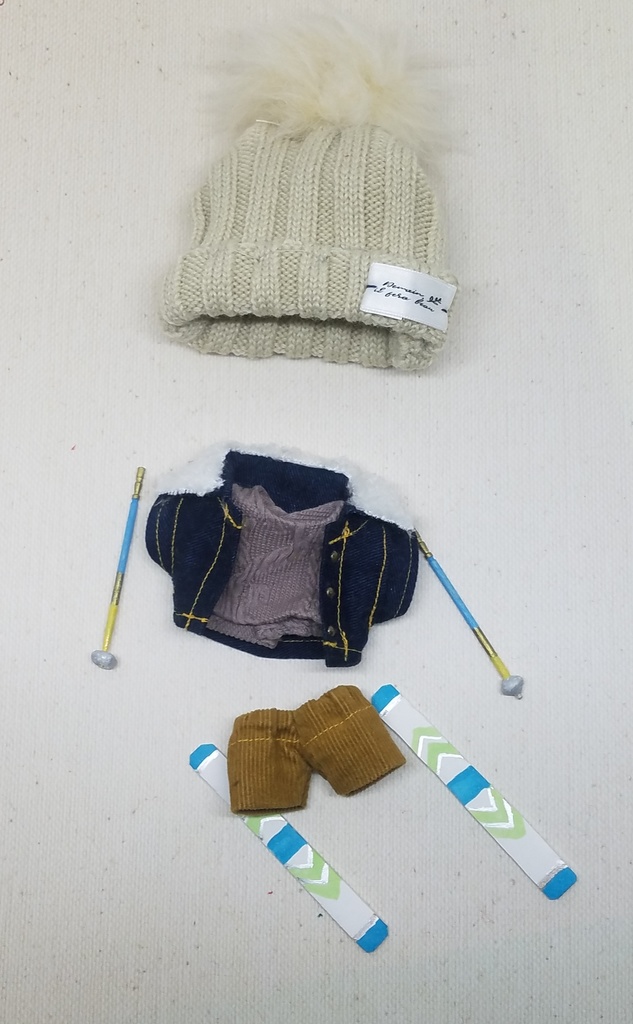 ぬい服 ダウンベスト ボアジャケット 10cm 12cmサイズ