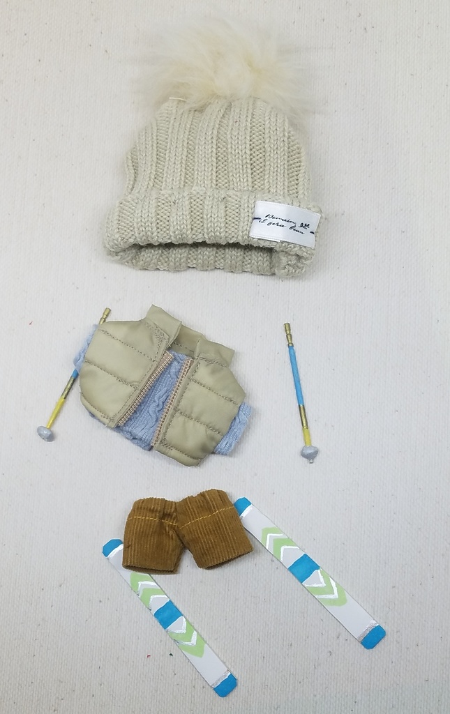 ぬい服 ダウンベスト ボアジャケット 10cm 12cmサイズ