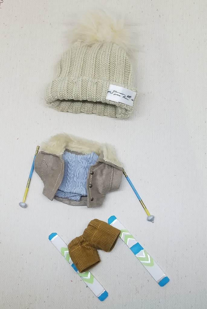 ぬい服 ダウンベスト ボアジャケット 10cm 12cmサイズ