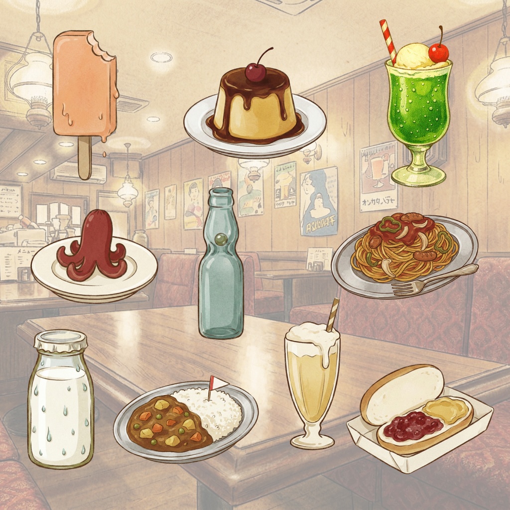 【昭和レトロ】クリップアート素材30点セット|透過PNG・商用OK