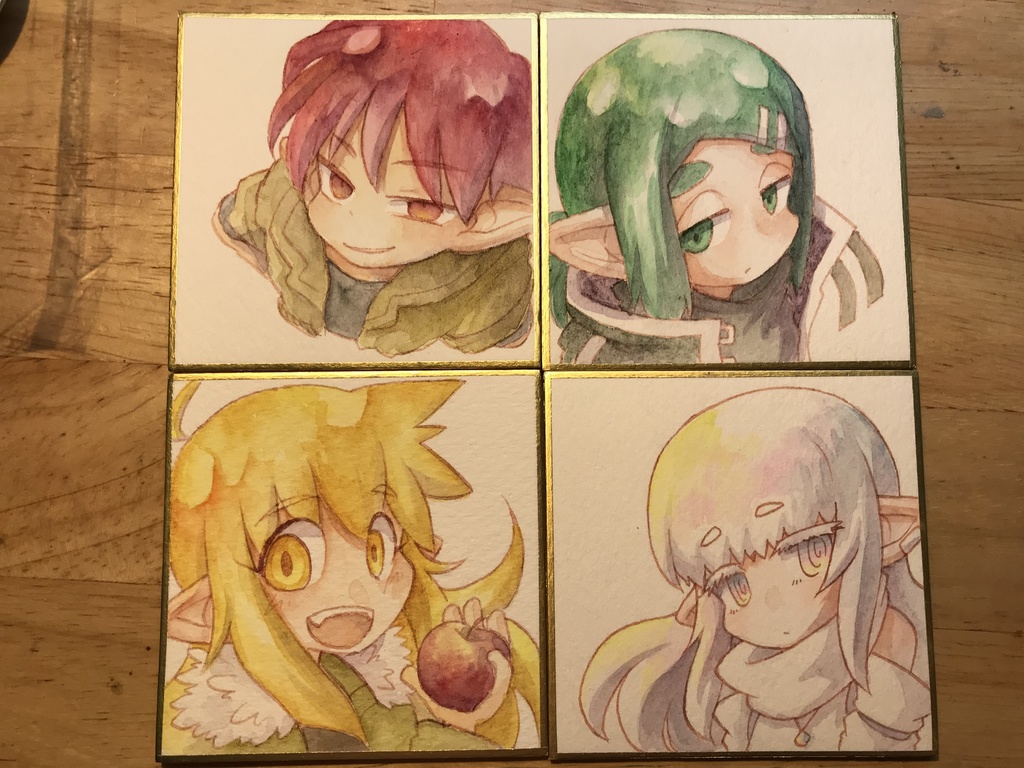 ミニ色紙セット