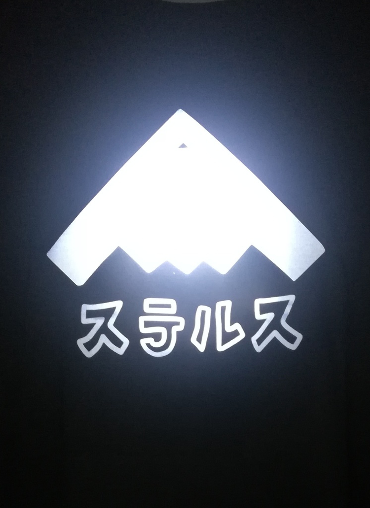 New新色追加 【特殊加工】B-2スピリット先輩。(シルバー反射プリント)