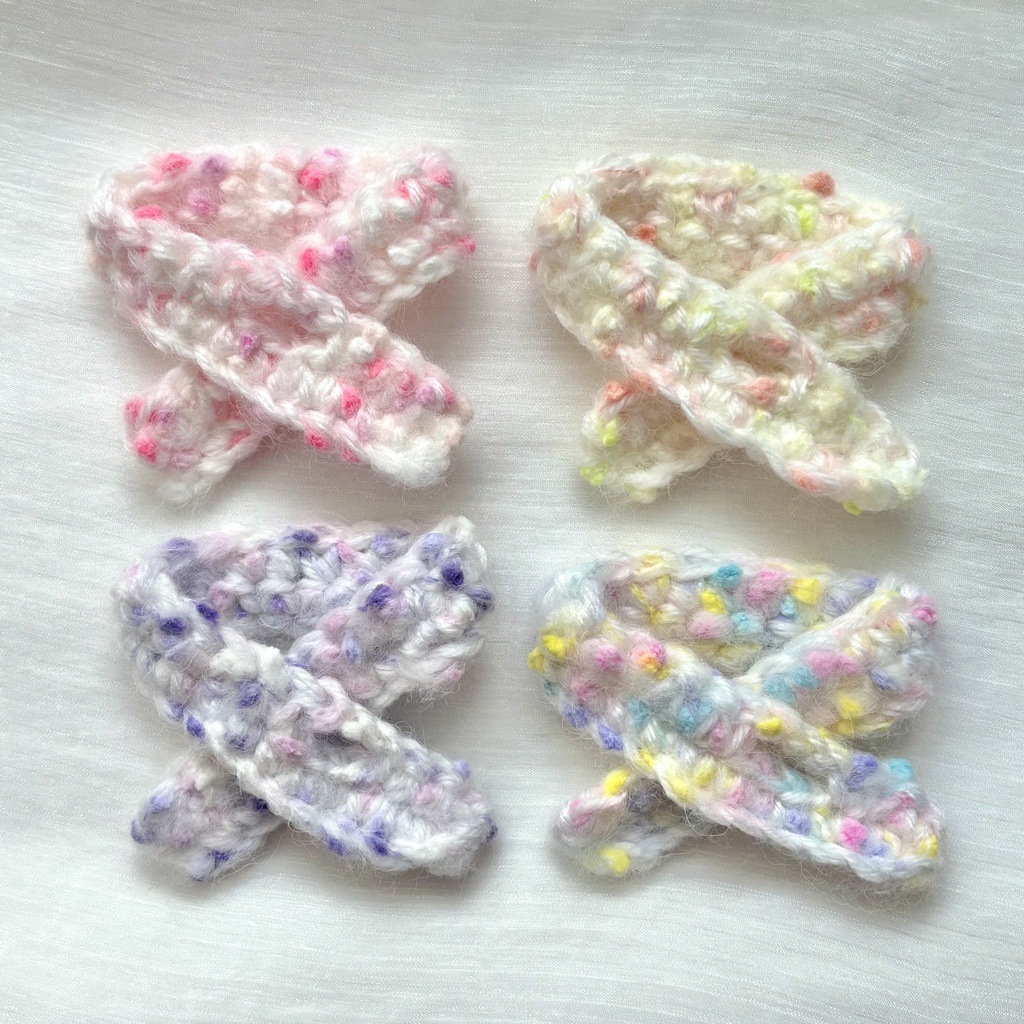 あったかポンポンマフラー