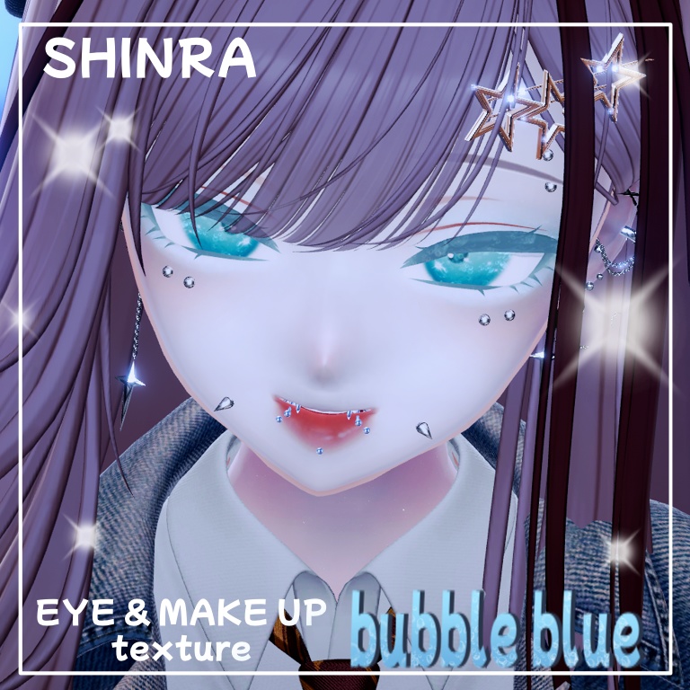 【森羅Shinra】make & eye texture ｰbubble’s ｰ