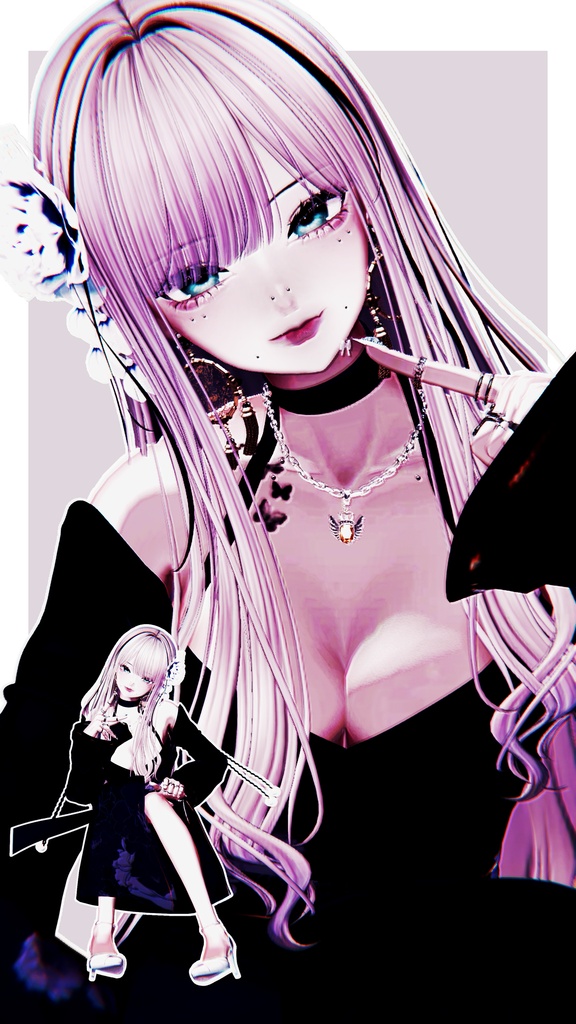 【無料有り】🌺PinoPose_GALset22種🌺【女性アバター向け】