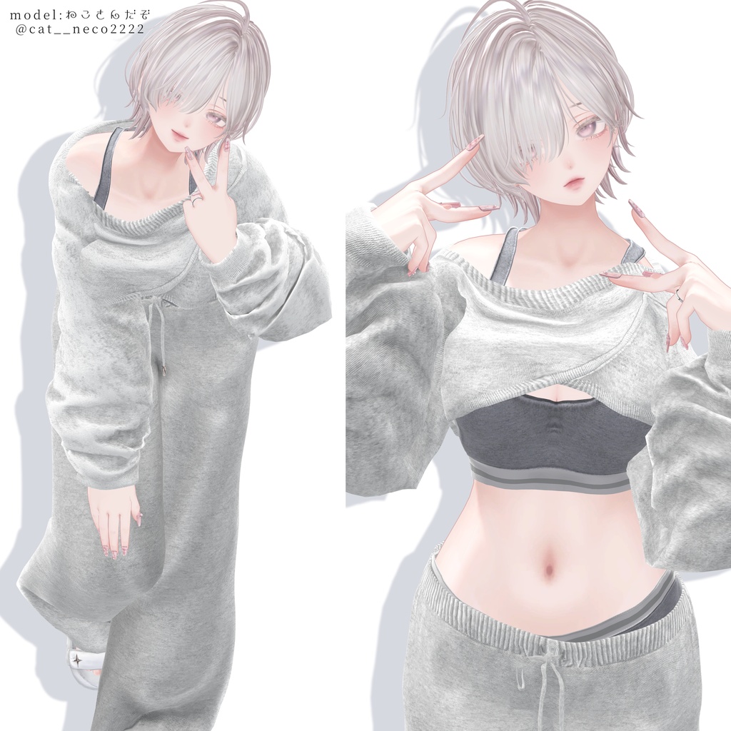 7/11 18時~販売記念SALE🌟【無料有り】🌺PinoPose_GALset22種🌺【女性アバター向け】