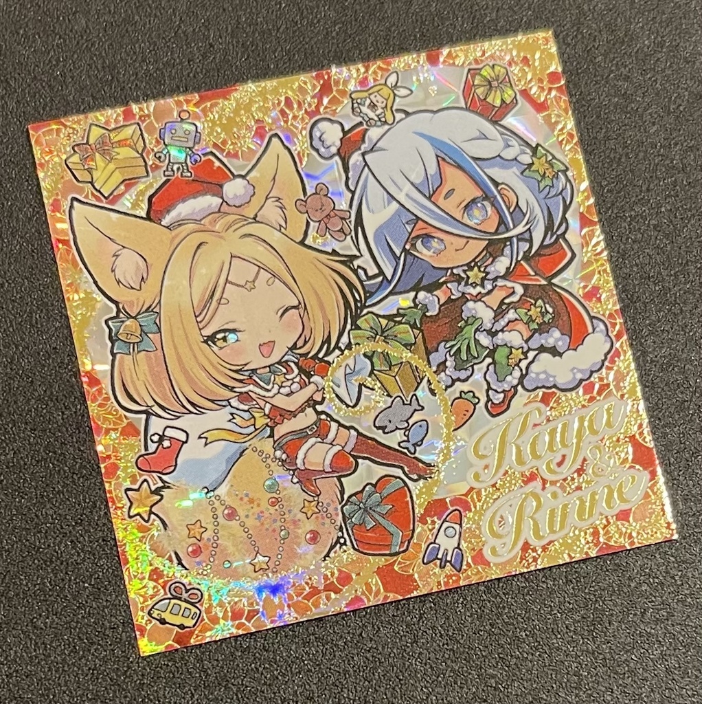 Kaya&Rinne(華夜&輪廻) 箔押し自作シール