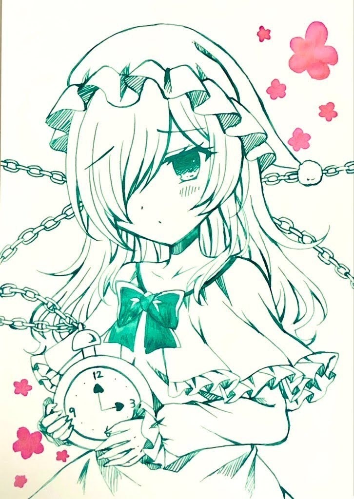 手描きイラスト 東方旧作 幽香 ドローイング 星影ロンド Booth