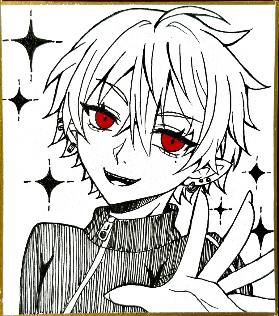 手描きイラスト にじさんじ 葛葉 ミニ色紙