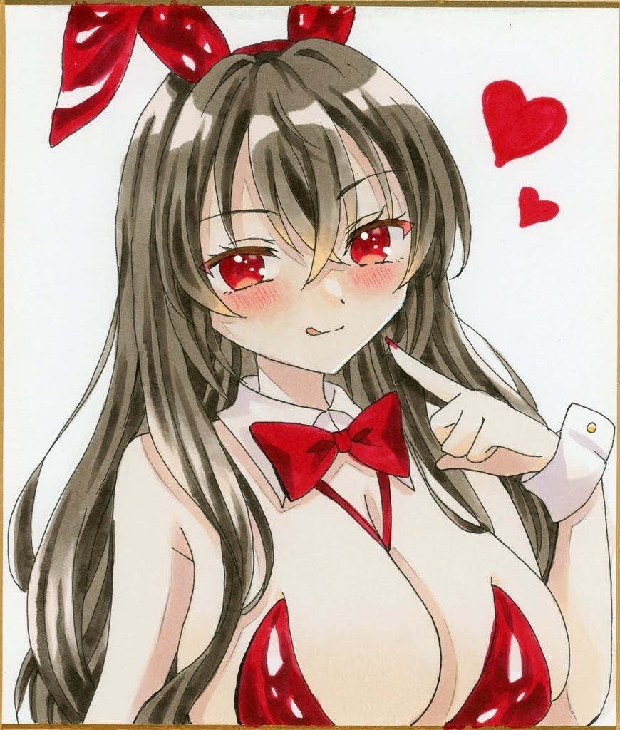 手描きイラスト アズールレーン 『大鳳』 中色紙