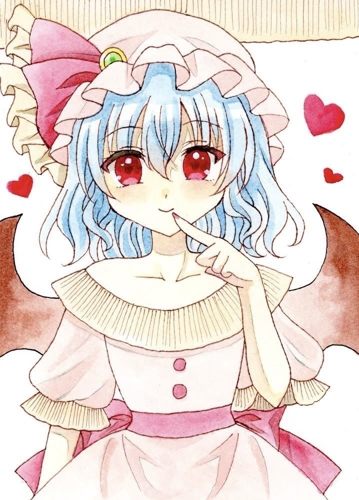 手描きイラスト原画『東方Project レミリア・スカーレット』習作