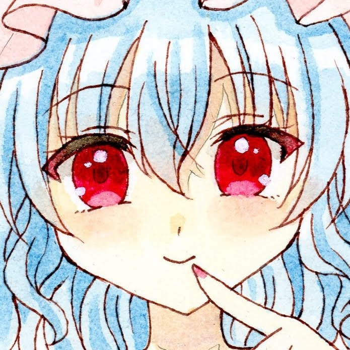 手描きイラスト原画『東方Project レミリア・スカーレット』習作