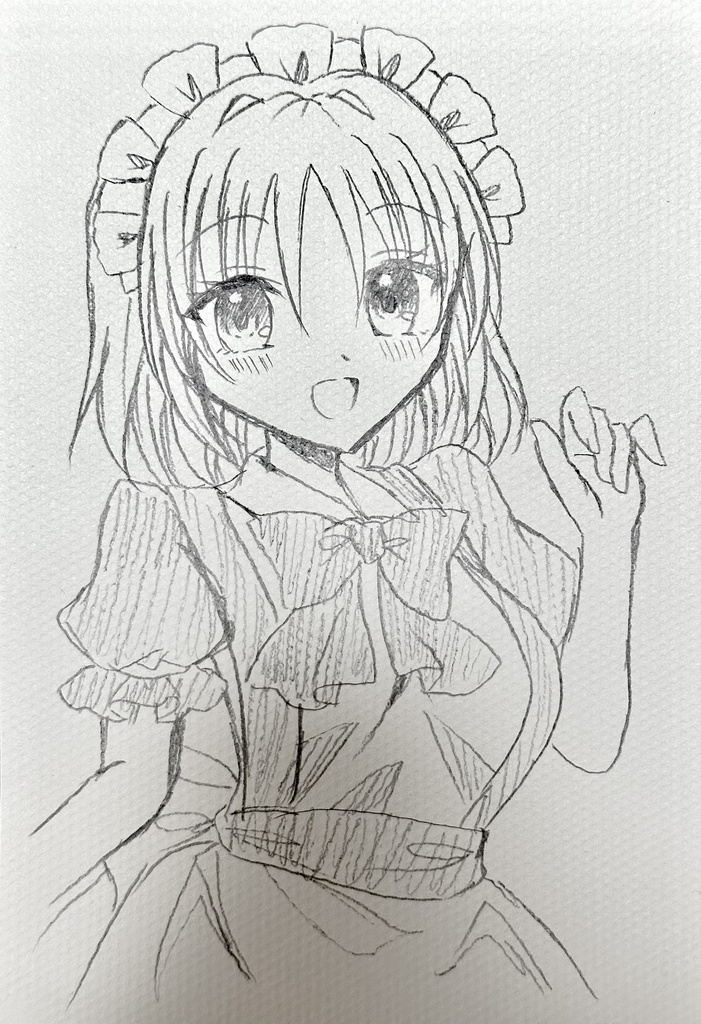 手描きイラスト 『東方Project 東方旧作 ラフ6枚セット』B6サイズ