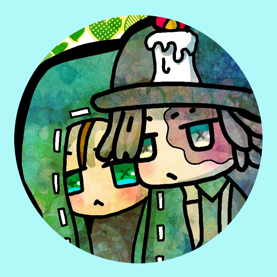 探鉱者と傭兵缶バッチ