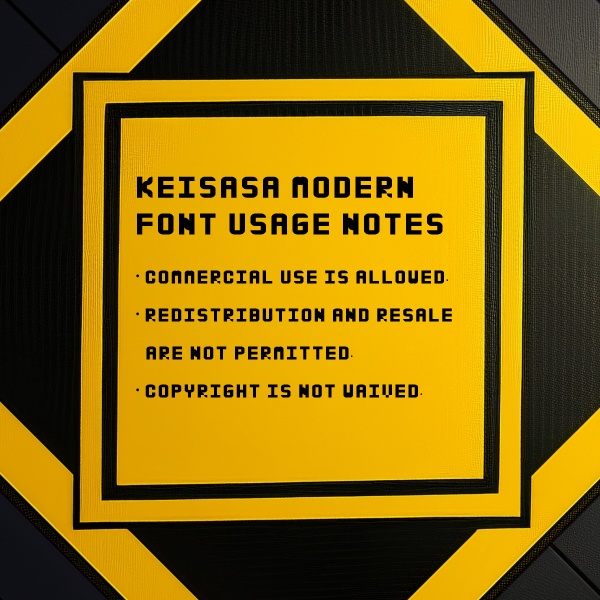 【商用可】 Keisasa_Modern_font.ttf|デジタル風ディスプレイフォント