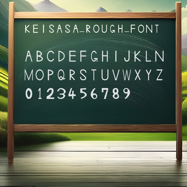 【商用可】 Keisasa Rough Font.ttf｜チョーク風フォント